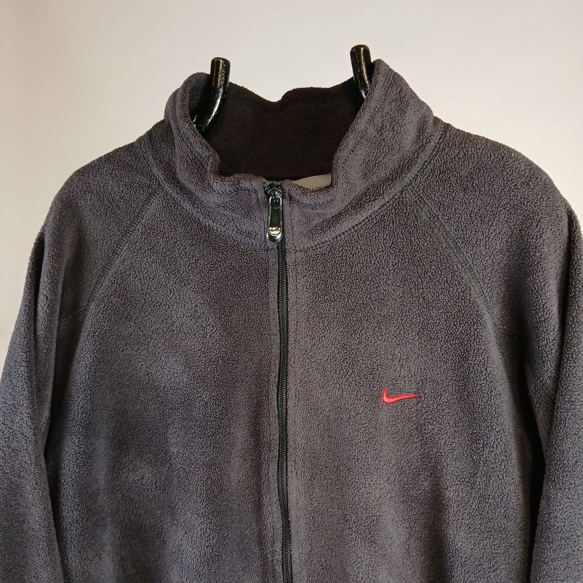 Y2k Nike Grey Fleece Jacket