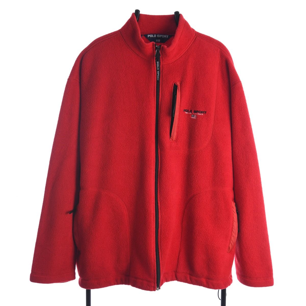 Ralph Lauren Polo Sport Red Fleece With Embroidered Breast Logo