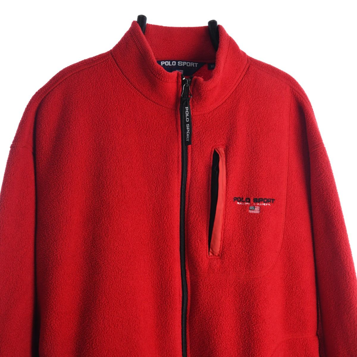 Ralph Lauren Polo Sport Red Fleece With Embroidered Breast Logo