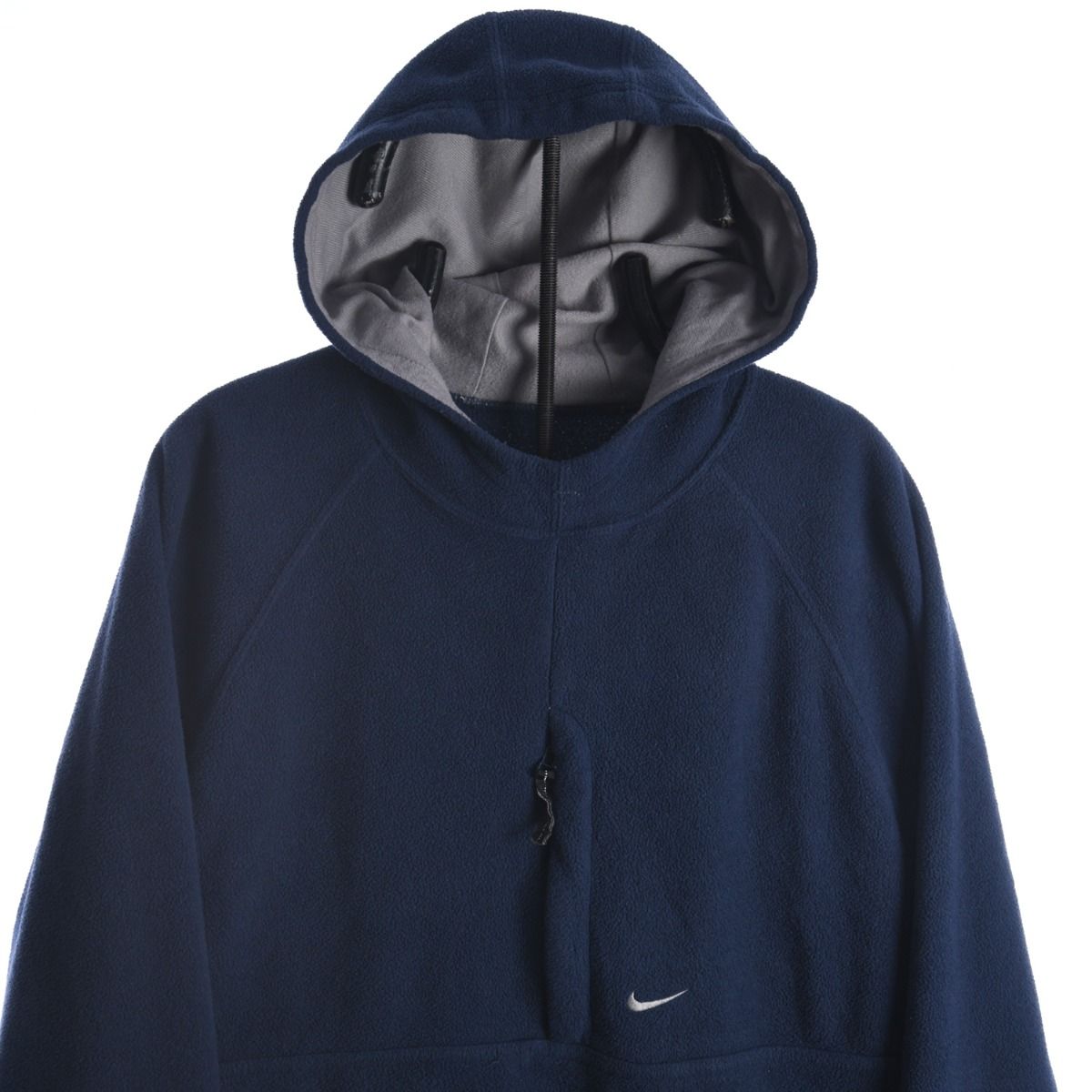 Nike Early 2000s Fleece Navy Blue Hoodie