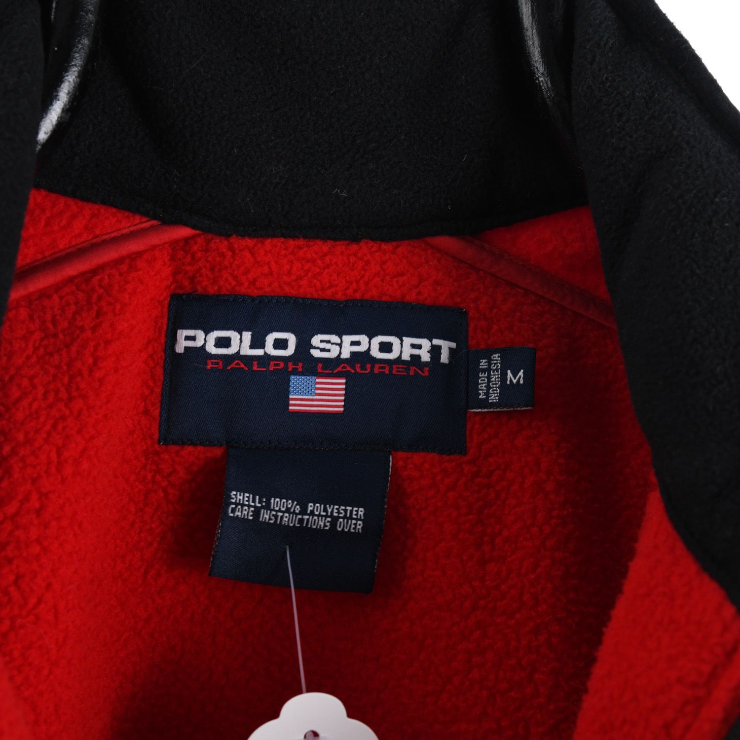 Ralph Lauren Polo Sport Red Fleece With  Light Shell Panelling