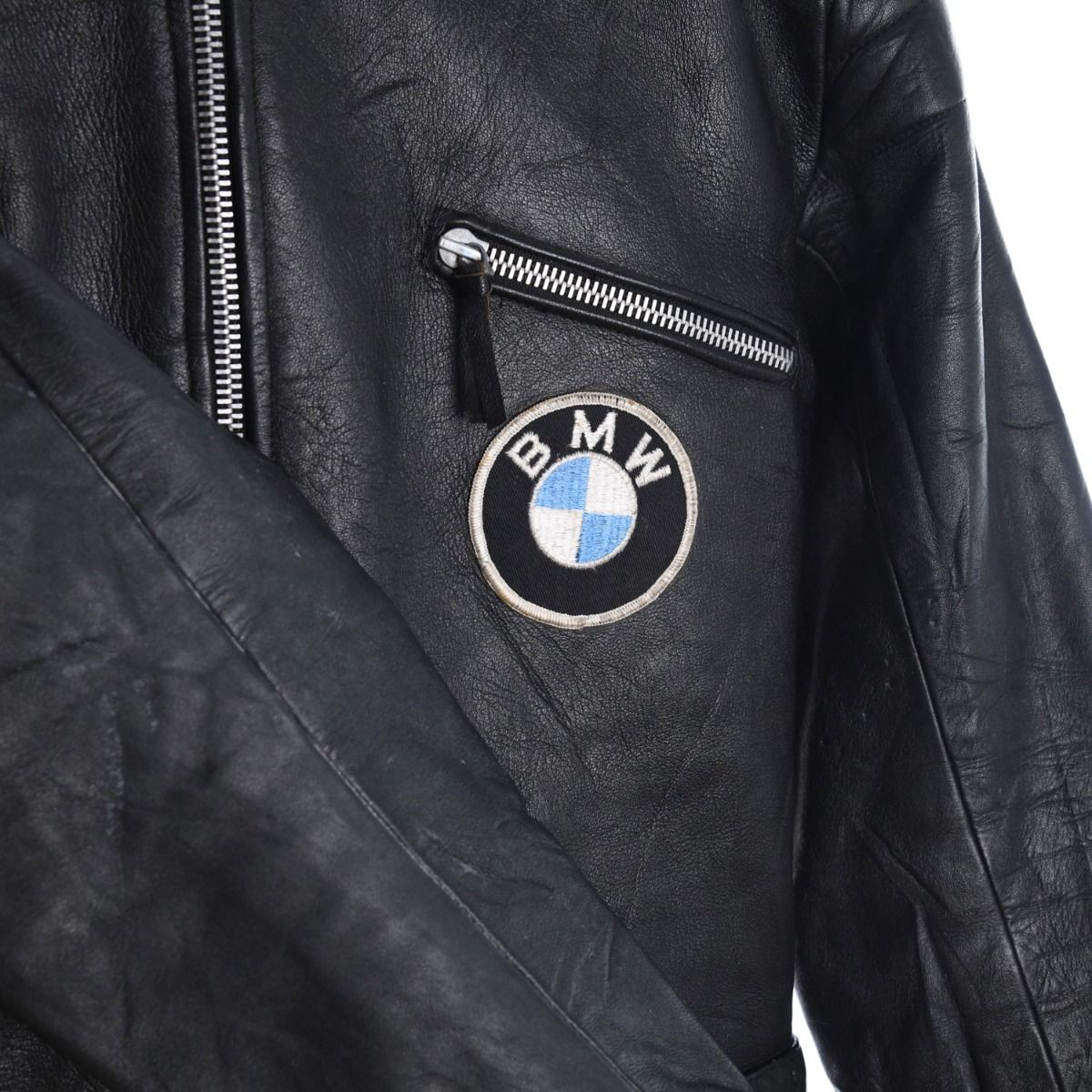 BMW 1970s 2 Piece Leather Motorcycle Suit