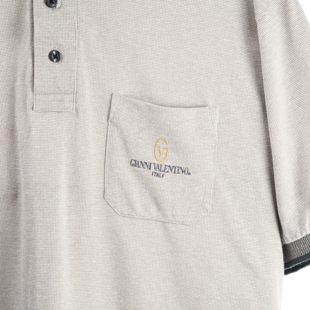 Gianni Valentino Grey Polo Shirt