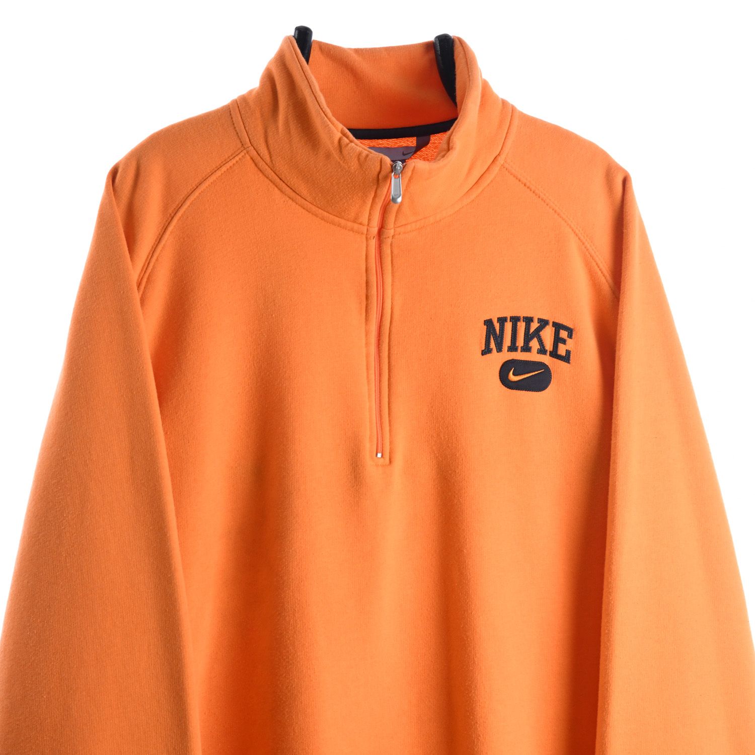 Nike Early 2000s Quarter-Zip Orange Sweatshirt