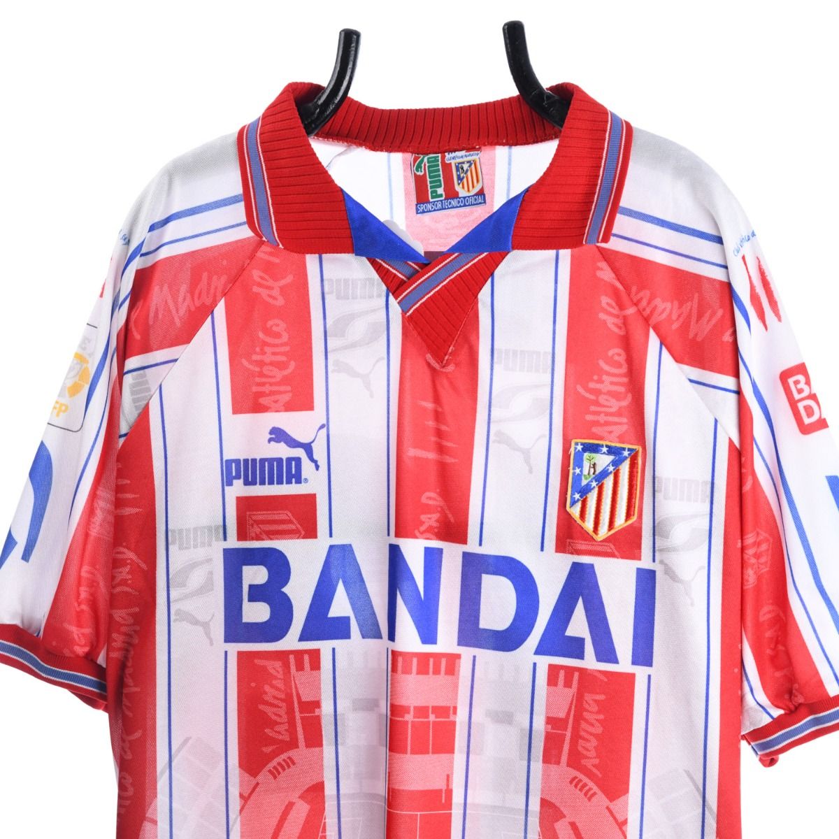 Atletico Madrid 1996-97 Futre #12 Home Shirt