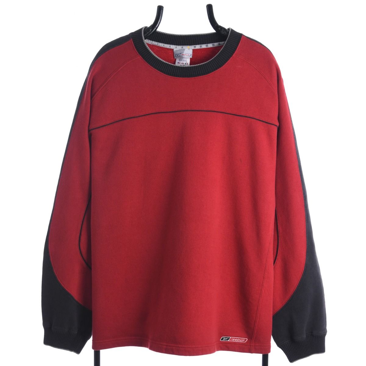 Reebok 2000s Red Black Sweatshirt