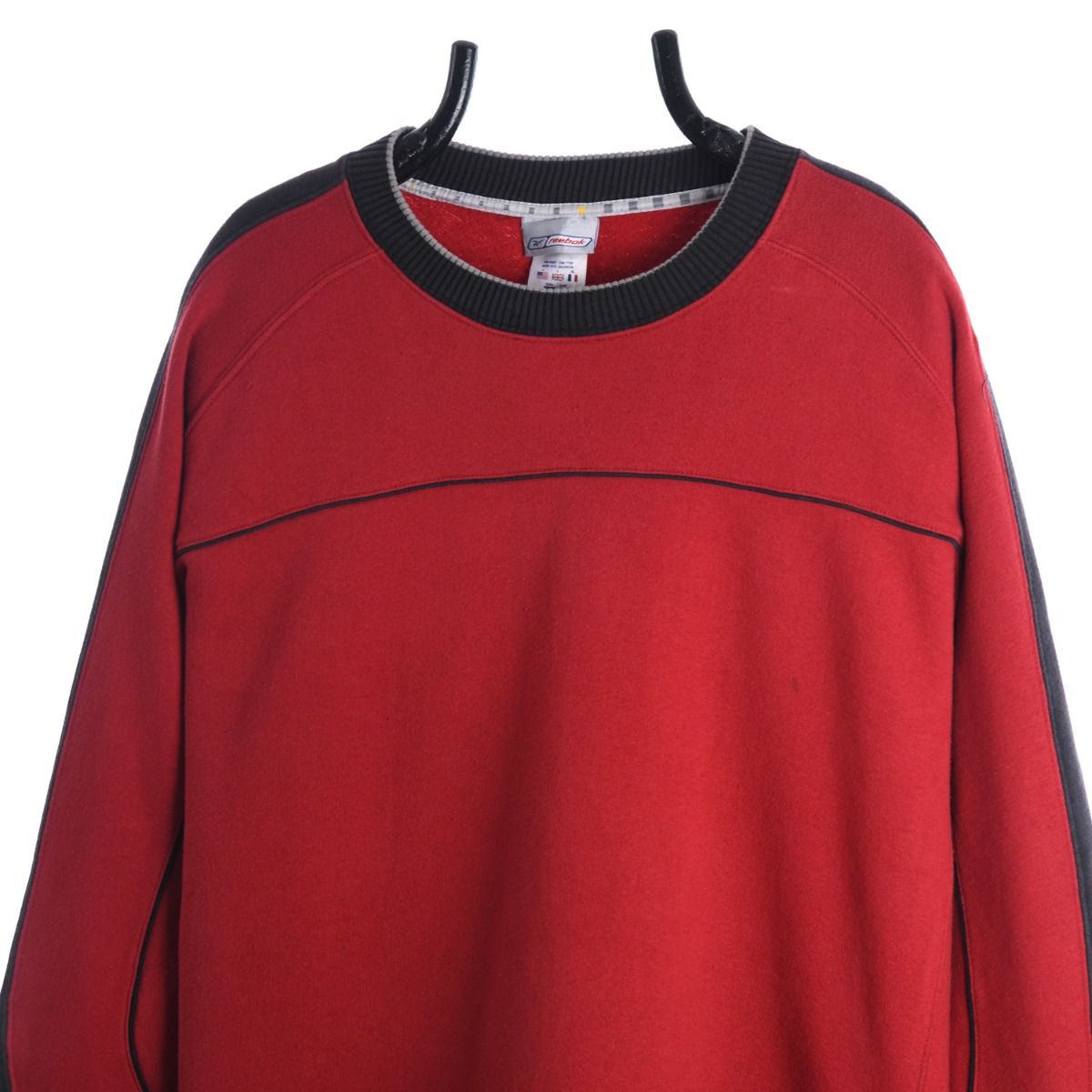 Reebok 2000s Red Black Sweatshirt