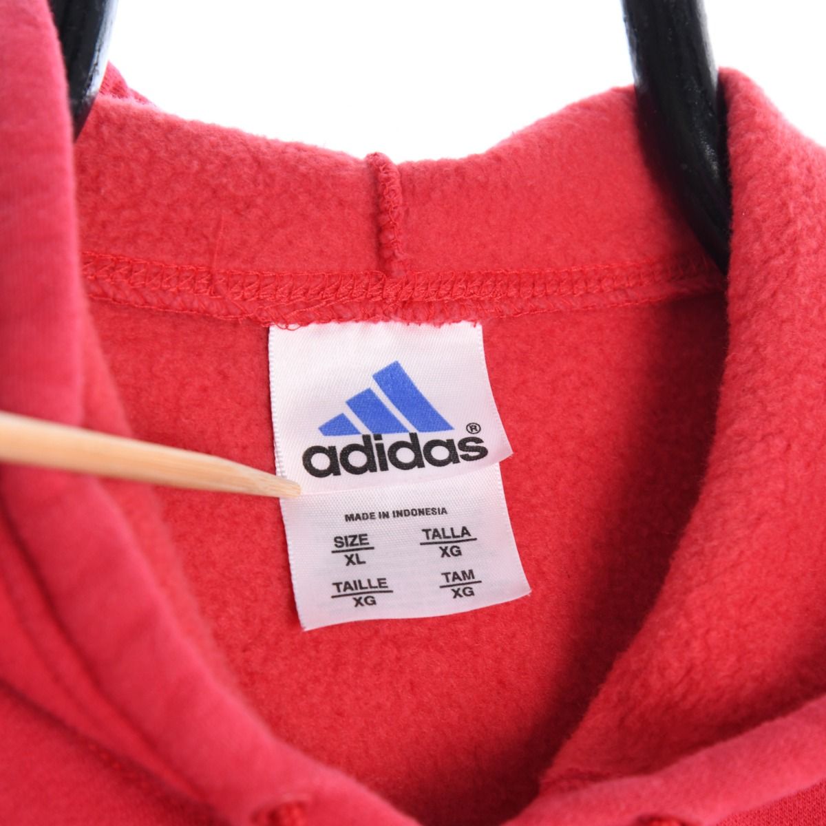 Adidas 1990s Red Hoodie