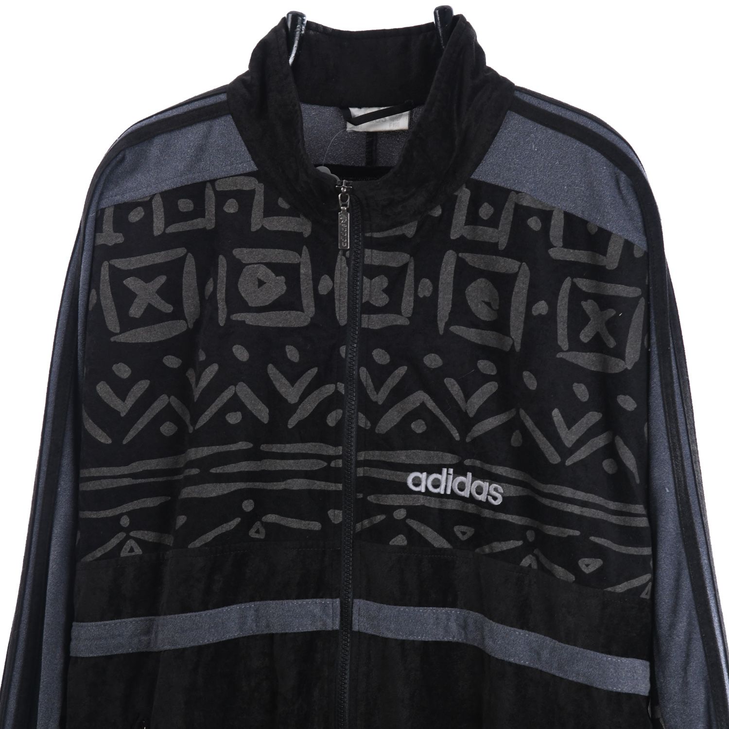 Adidas Early 1990s Crushed Velvet Track Jacket