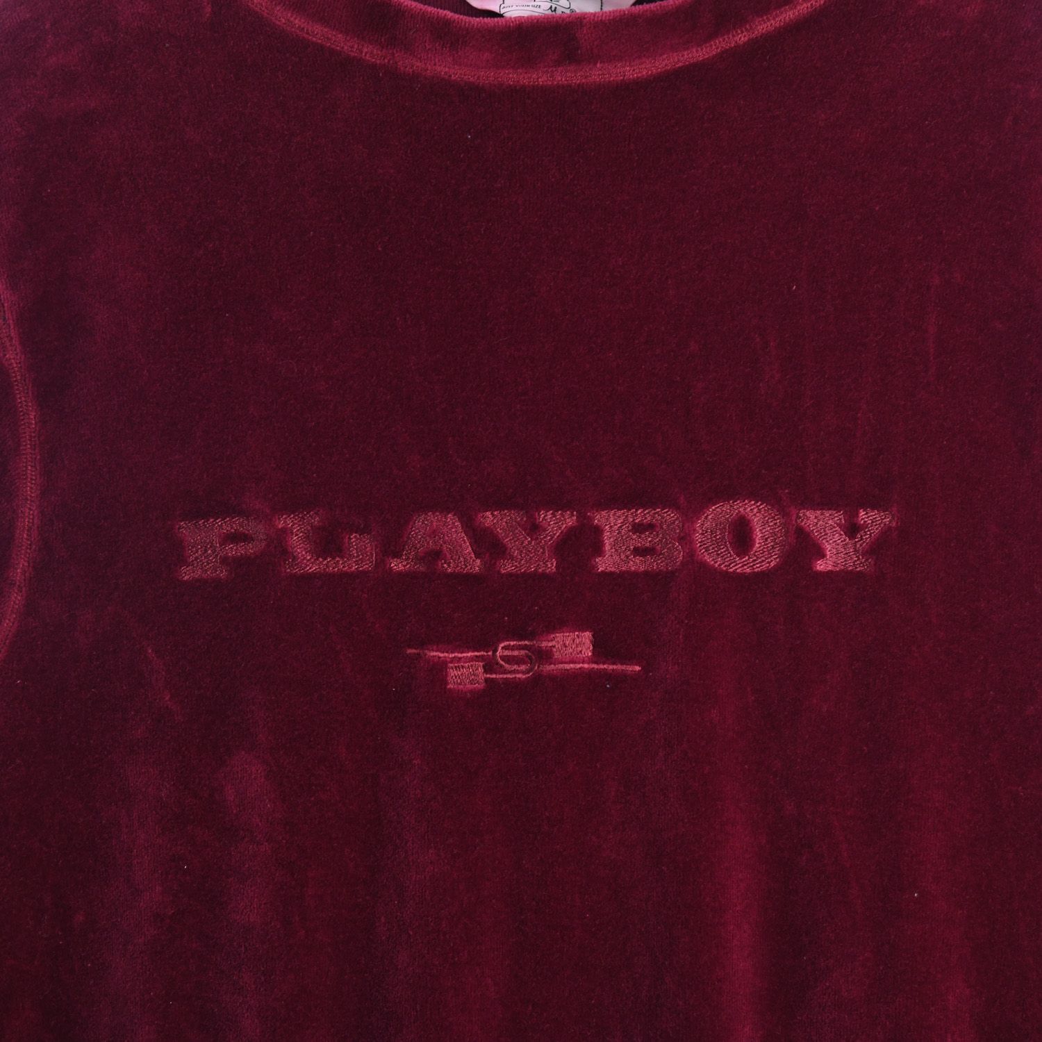 Playboy 1990s Velour Long Sleeve Sweatshirt
