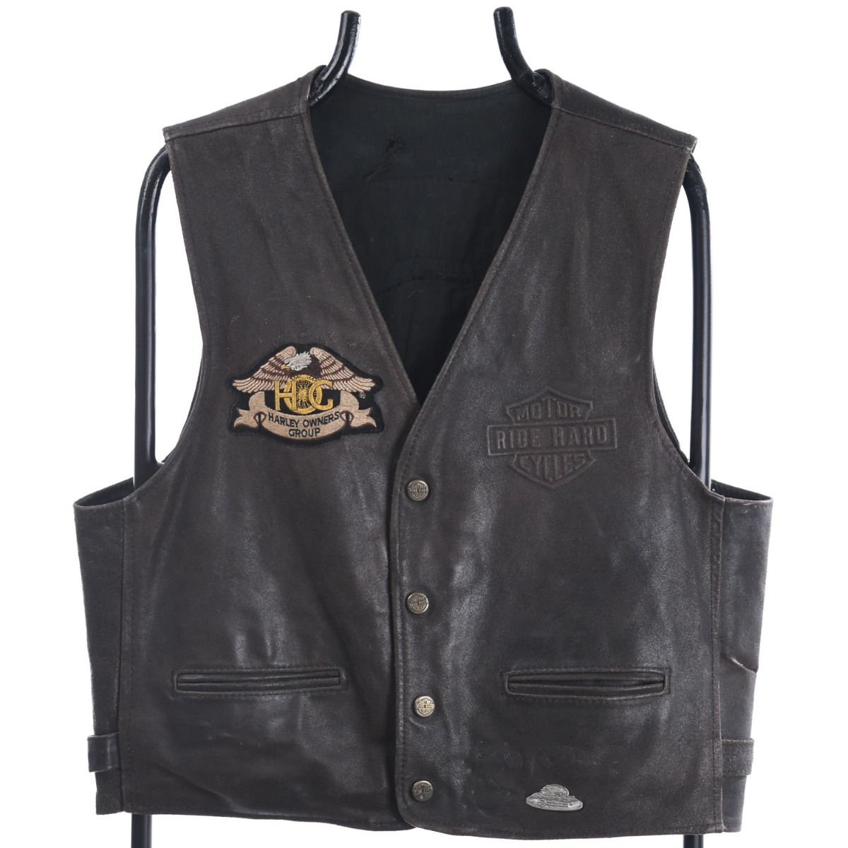 Harley Davidson 1990s Leather Vest