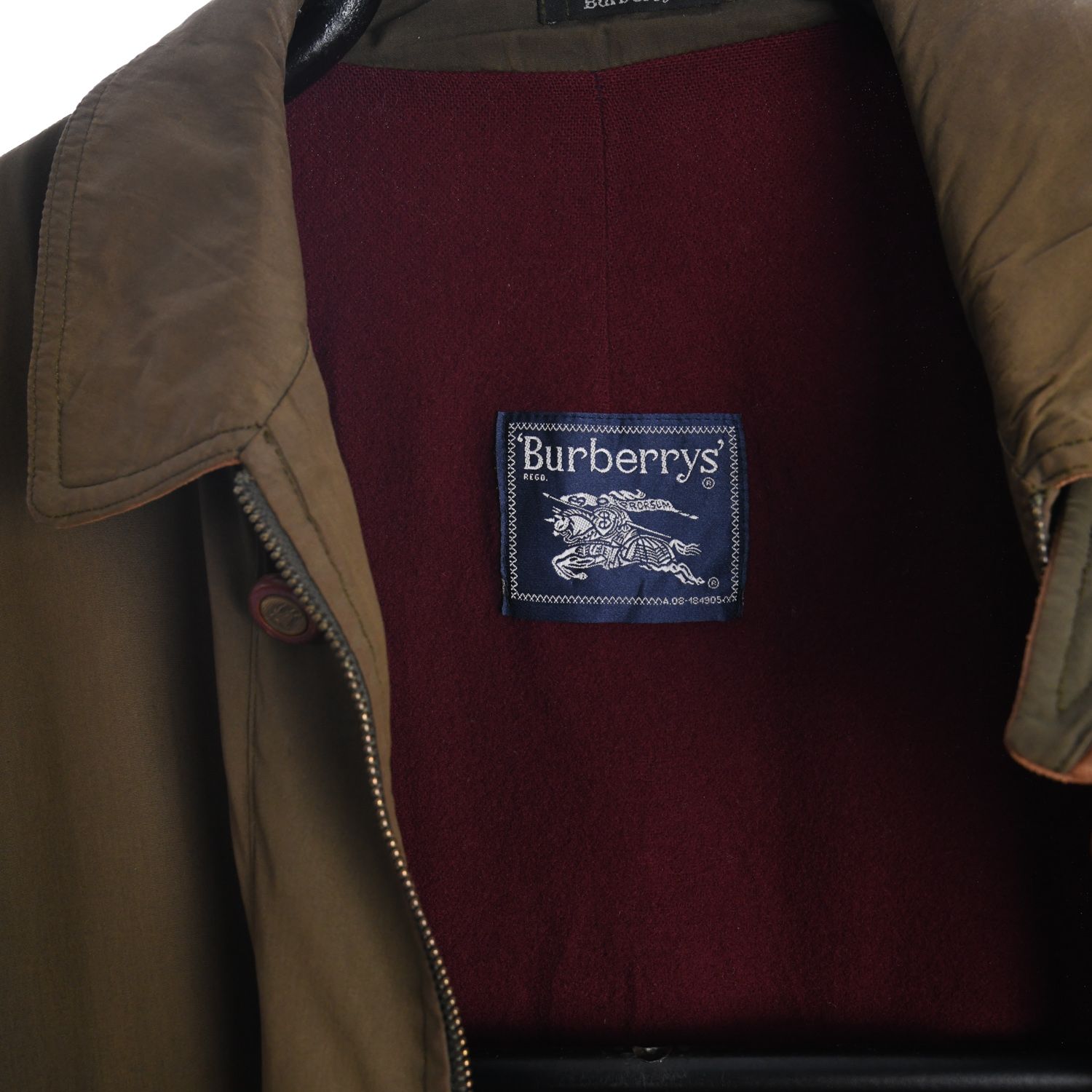 Burberry 1970s Wool Lined Trench Coat