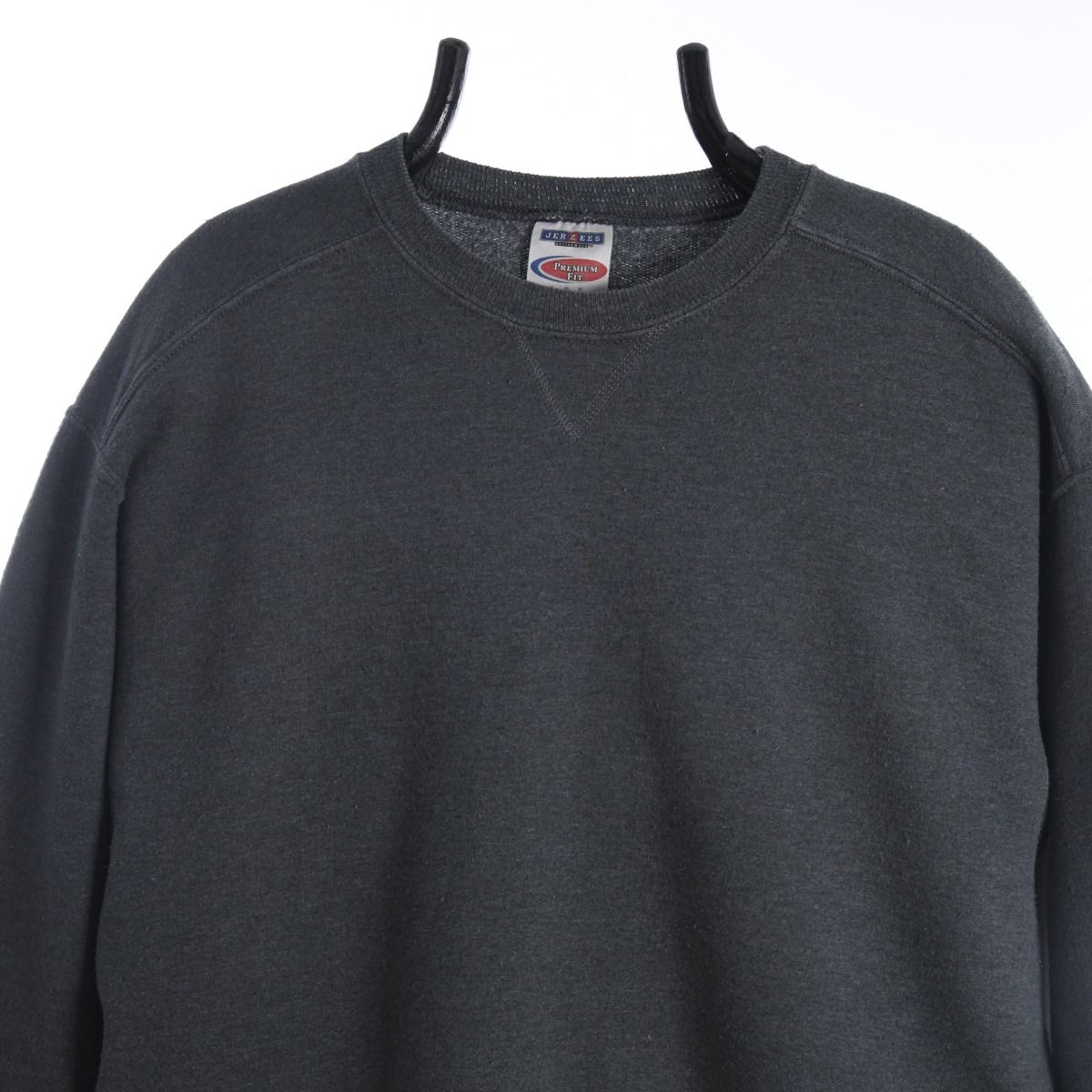 Jerzees Late 1990s Blank Grey Sweatshirt