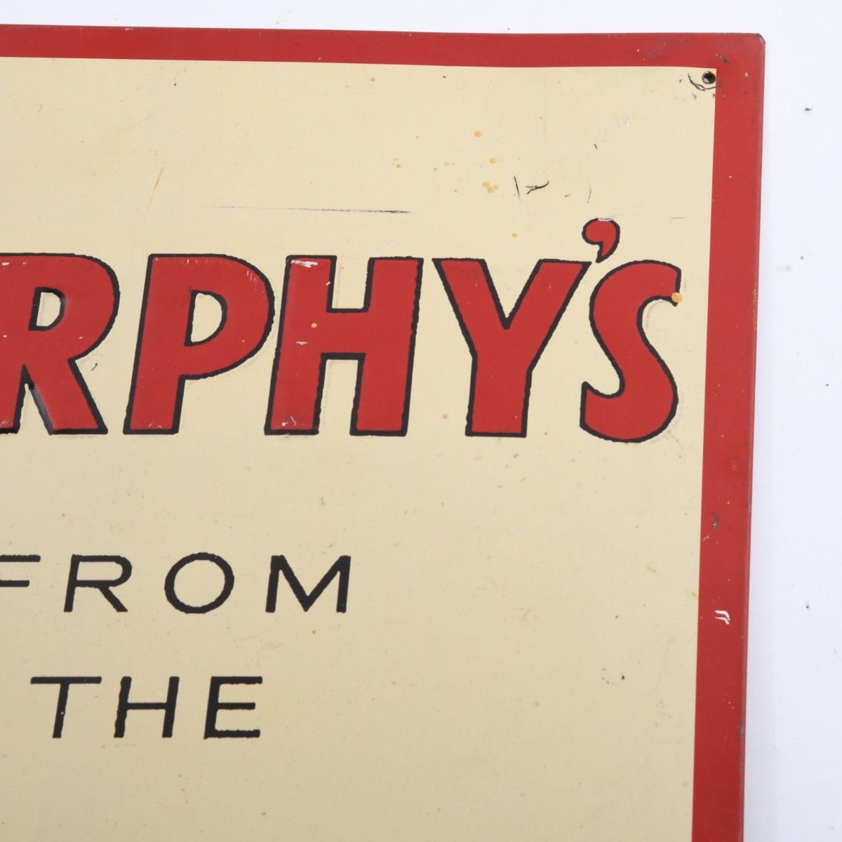 Vintage 1970s Murphy's Metal Pub Sign