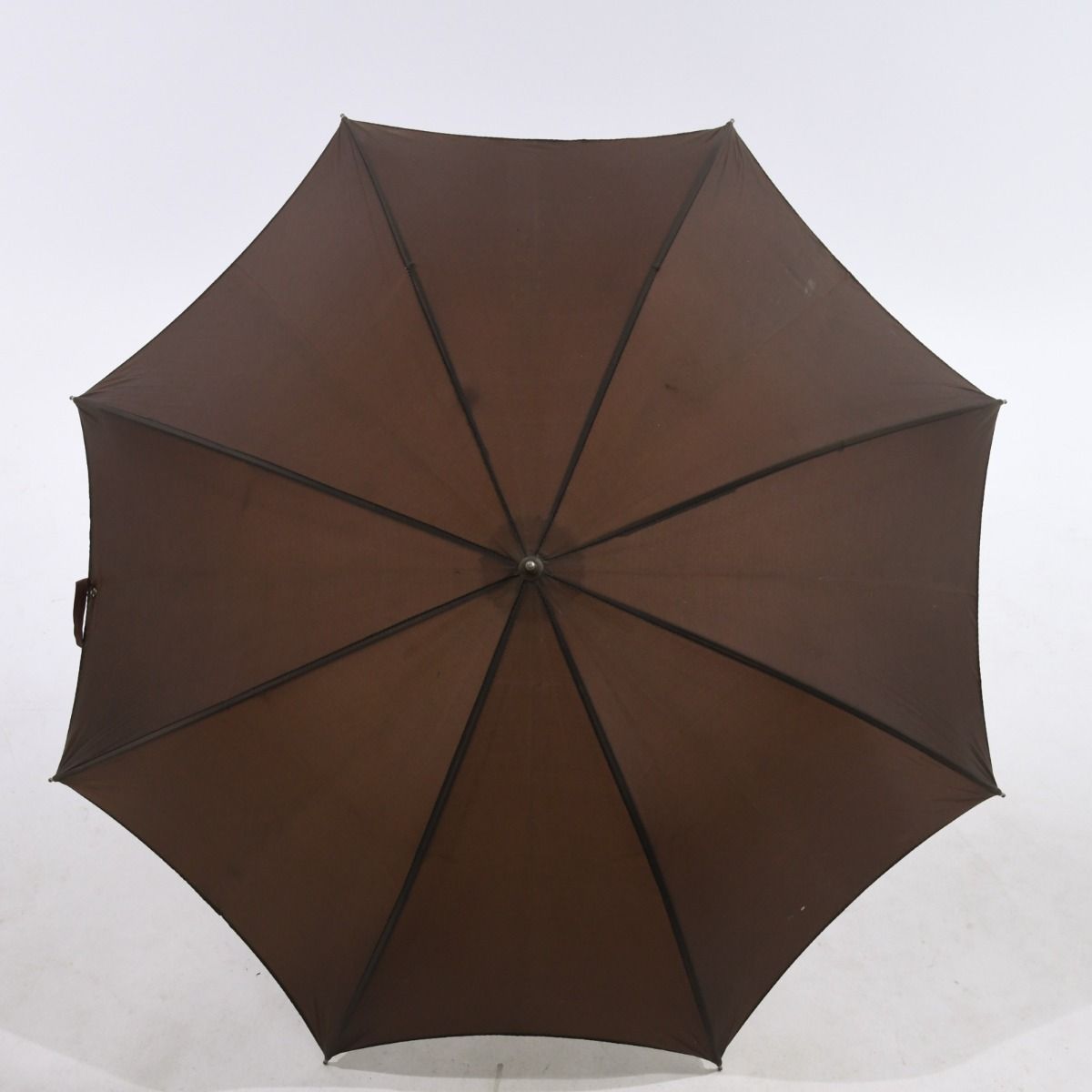 Vintage 1960s St Michael Brown Umbrella