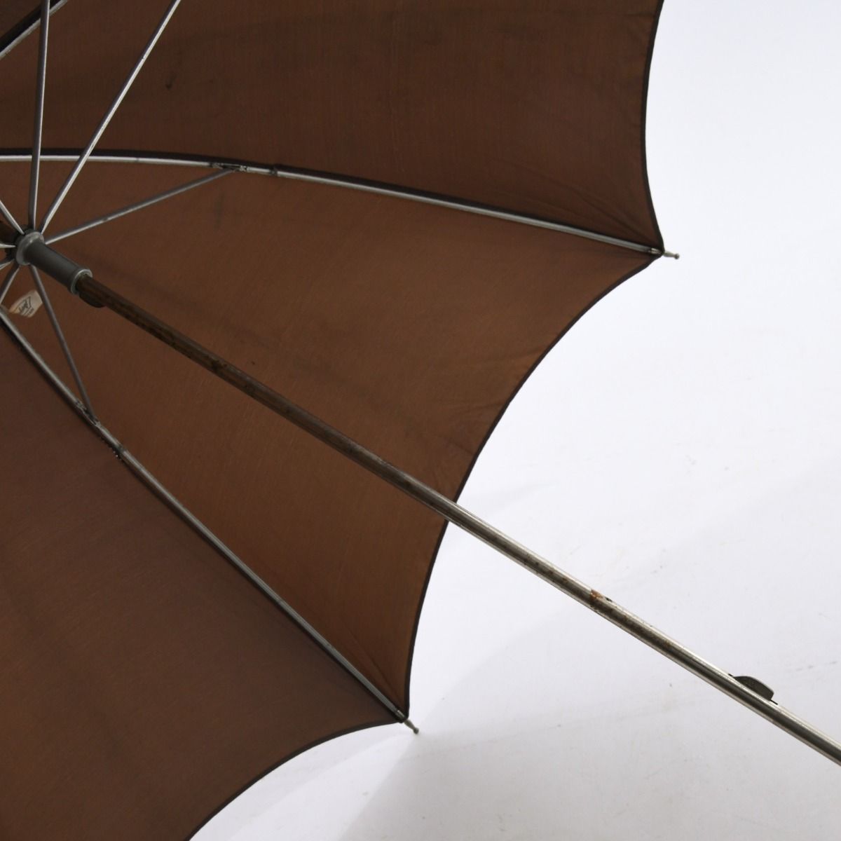 Vintage 1960s St Michael Brown Umbrella