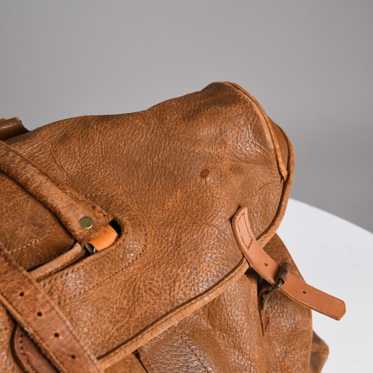 Mid Century Leather Duffle Bag