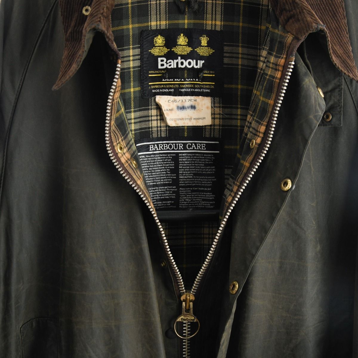 Barbour 1990s Beaufort Wax Cotton Jacket