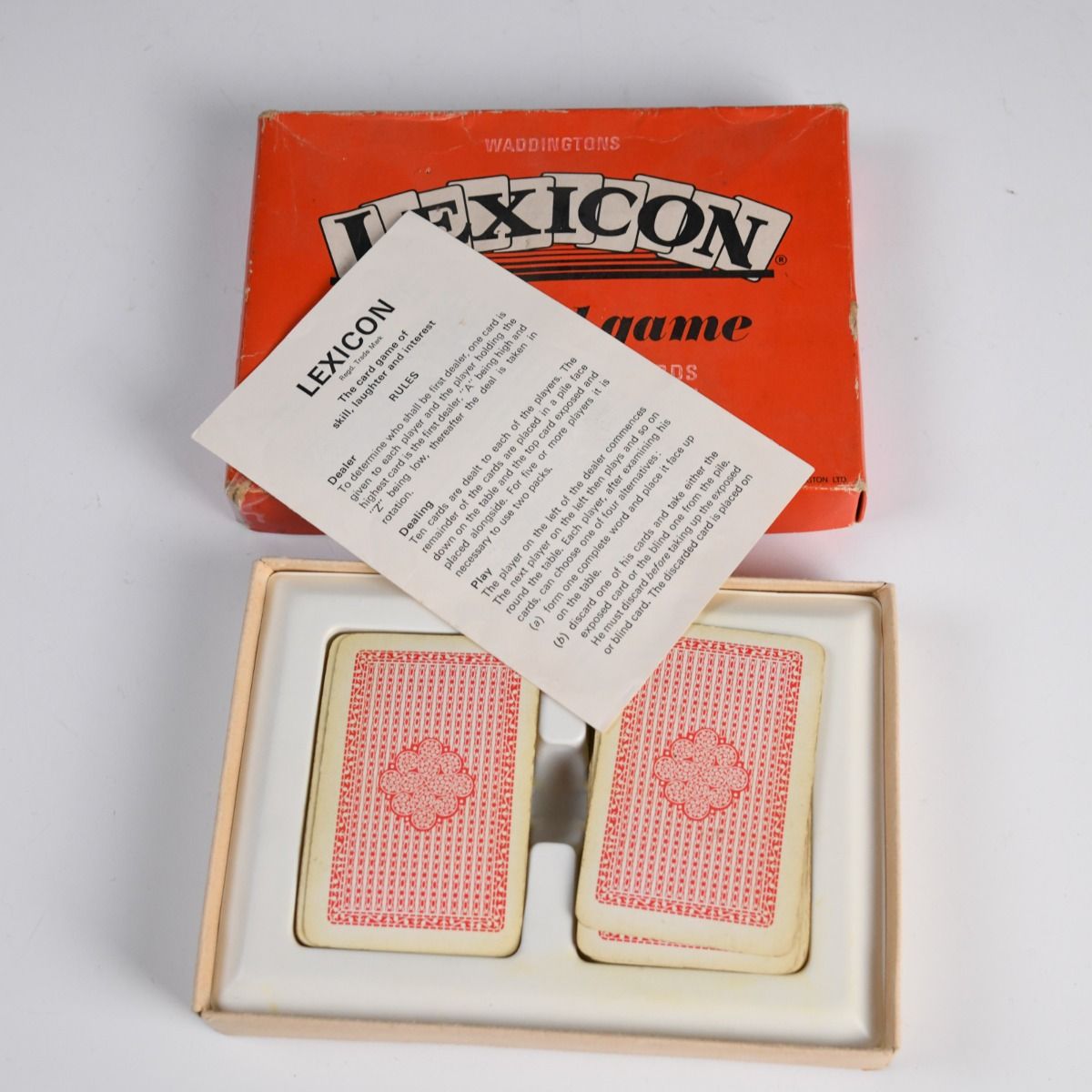 'Lexicon - The Word Game' 1968 Card Game