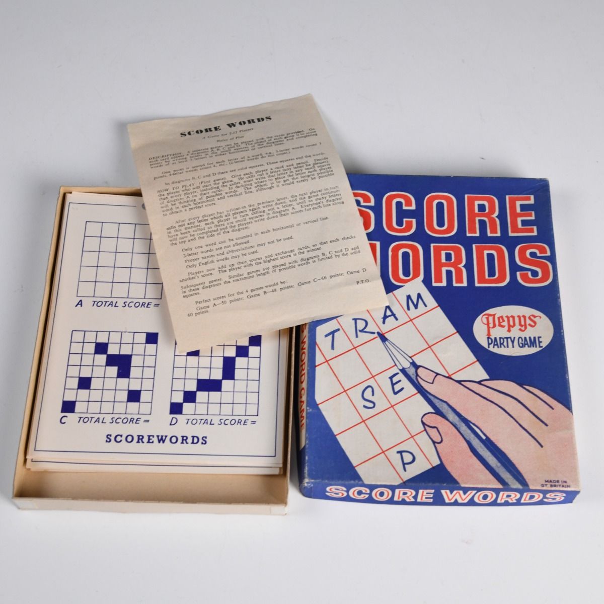 'Score Words' 1950s Board Game