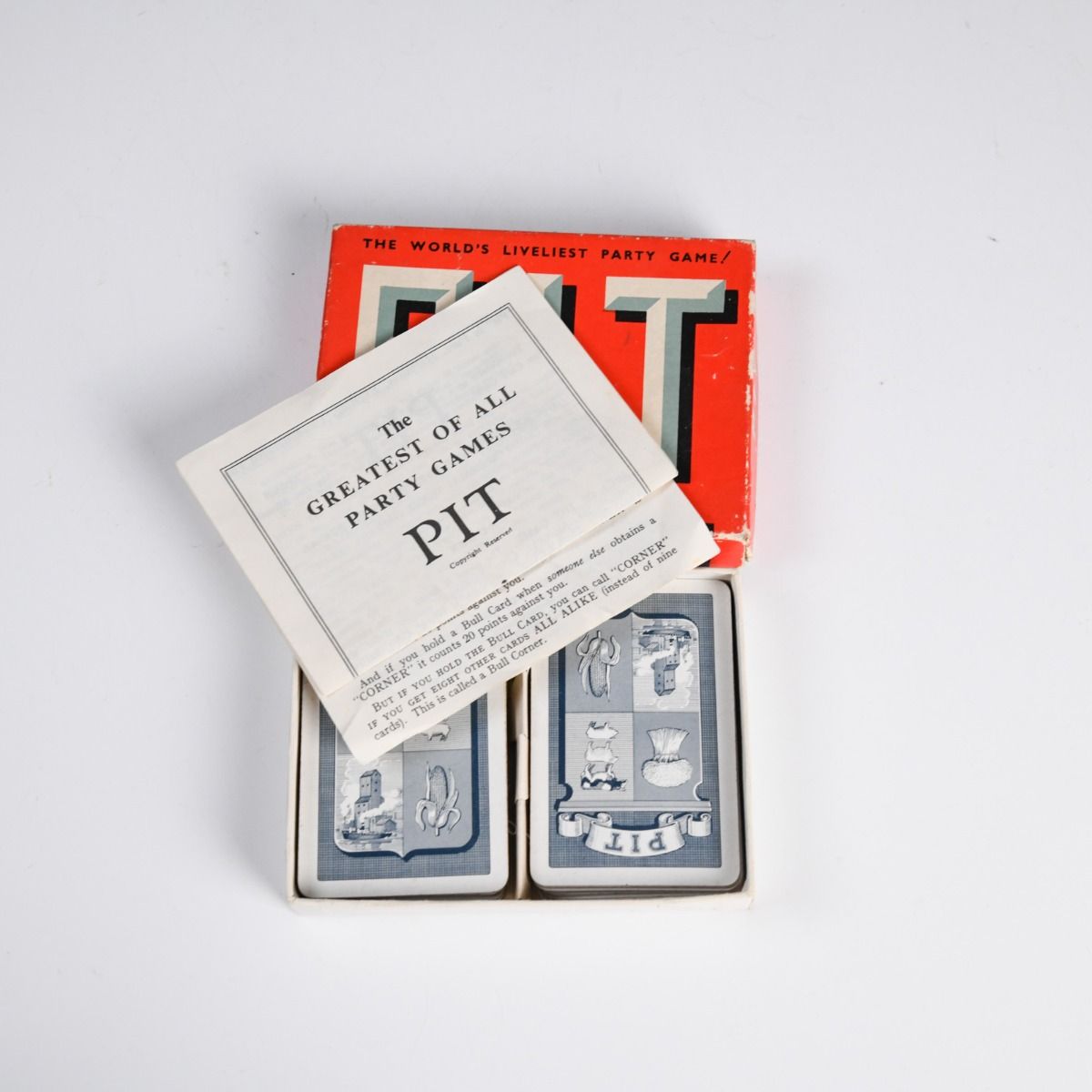 'PIT - The Worlds Liveliest Party Game' 1960s Card Game