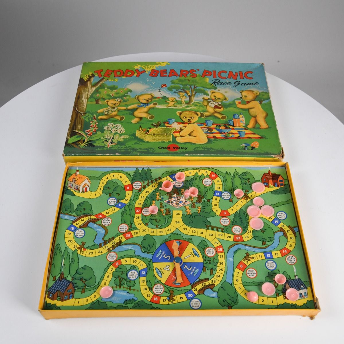 'Teddy Bear's Picnic Race Game' 1960s Board Game