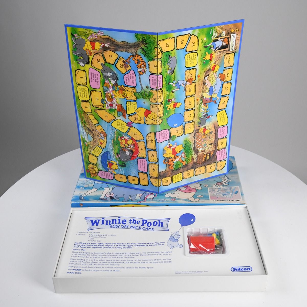 'Winnie The Pooh - Busy Day Race Game' 1984 Board Game