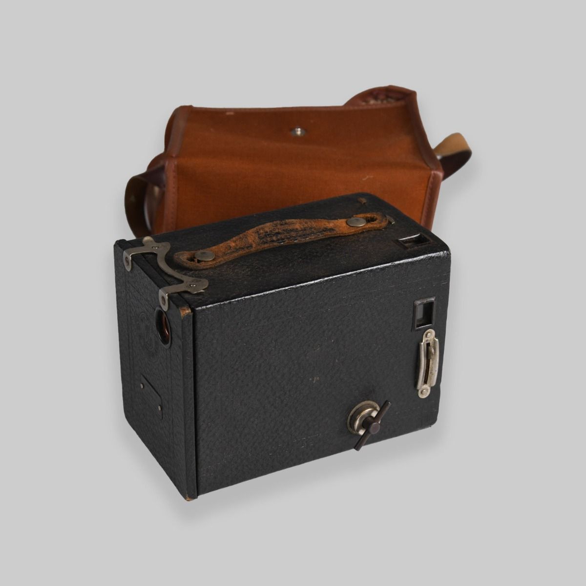 Vintage Kodak Box Brownie No.2 Camera & Case