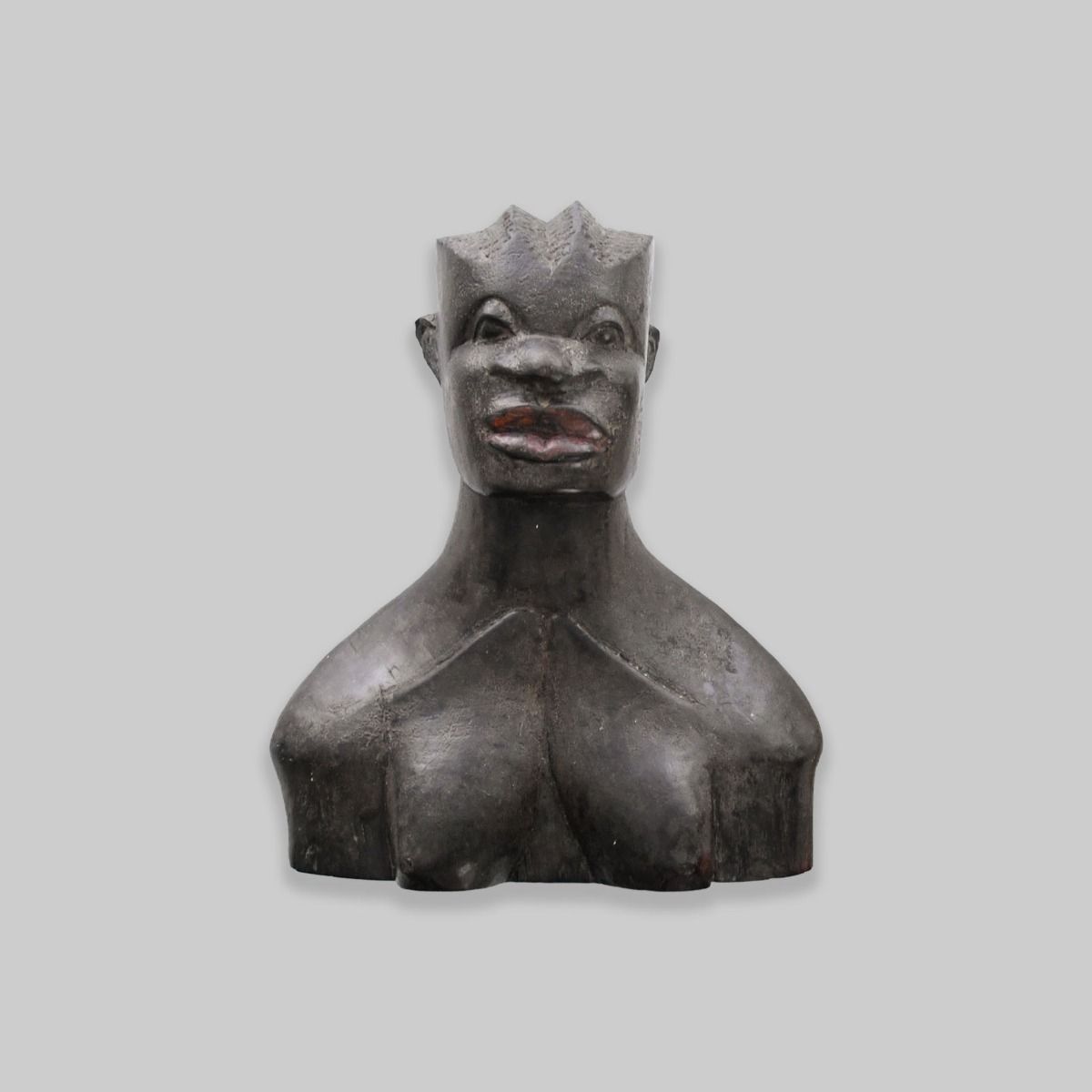Wooden African Bust
