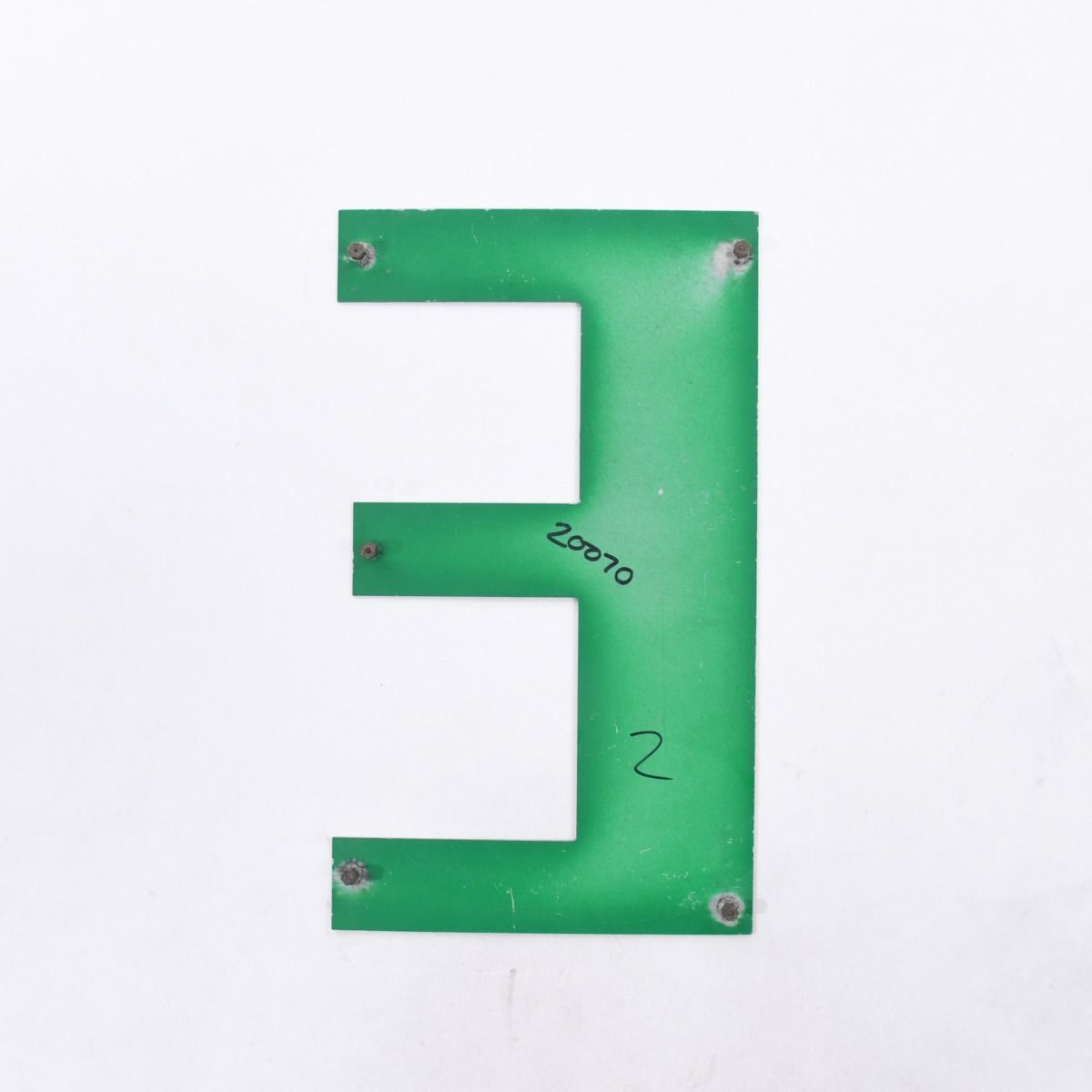 Aluminium Large Upper-Case Letter 'E'