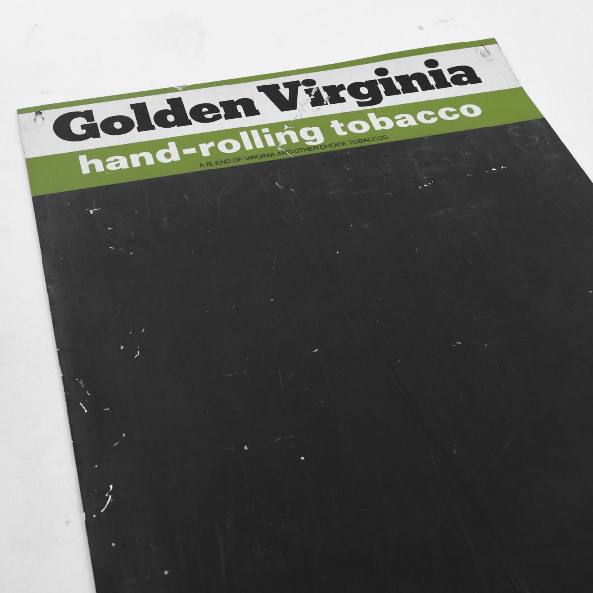 Golden Virginia 1970s Aluminium Chalkboard