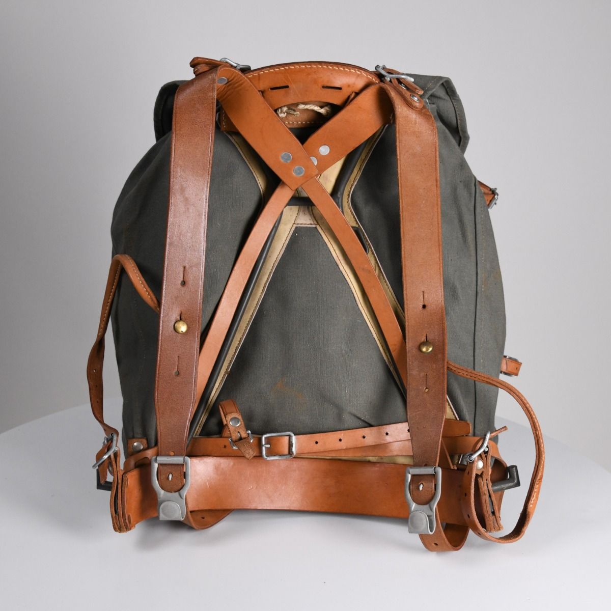 Vintage Swedish Army M39 Post-WW2 Rucksack Backpack