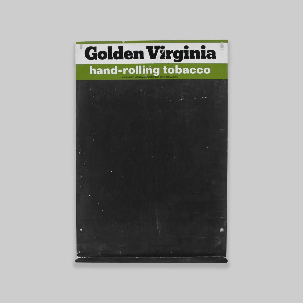 Golden Virginia 1970s Aluminium Chalkboard