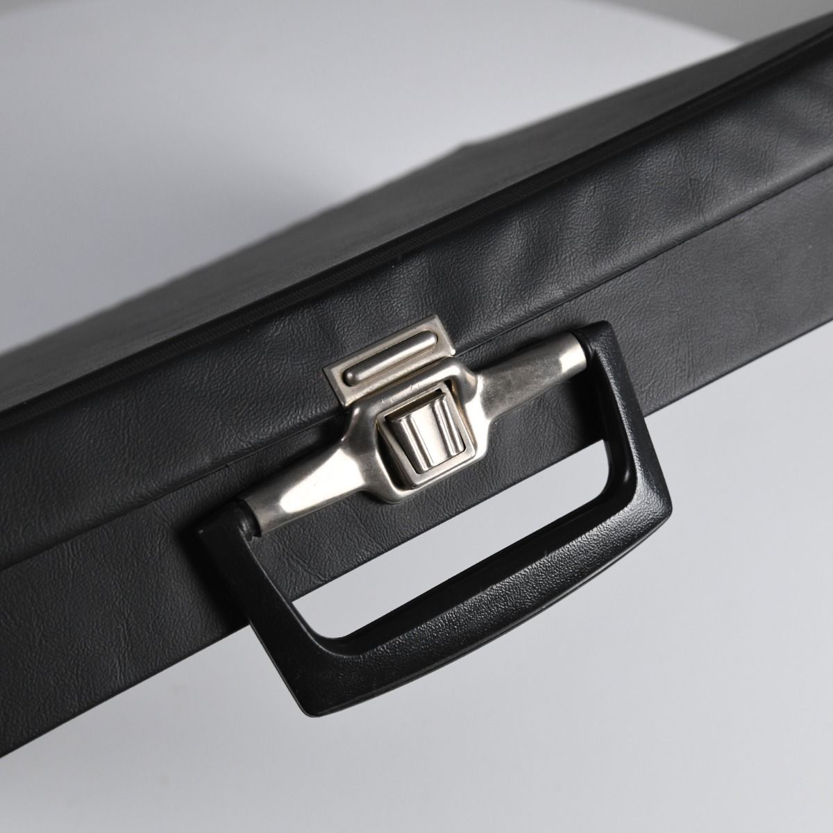 1970s Black Briefcase with Leather Effect