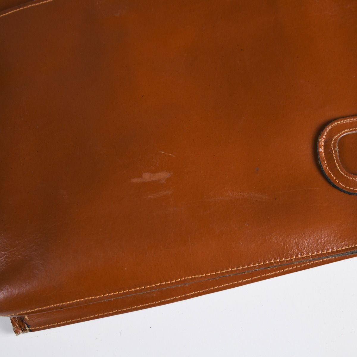 Vintage 1970s Leather Messenger Bag
