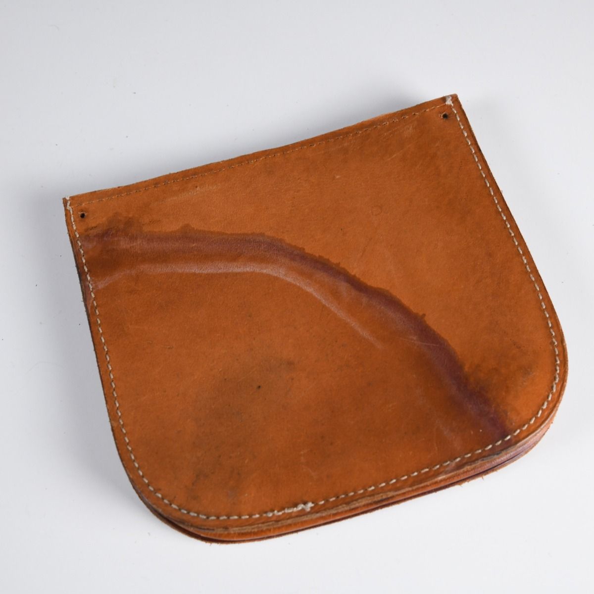 Mid Century Leather Bus Conductor's Money Bag