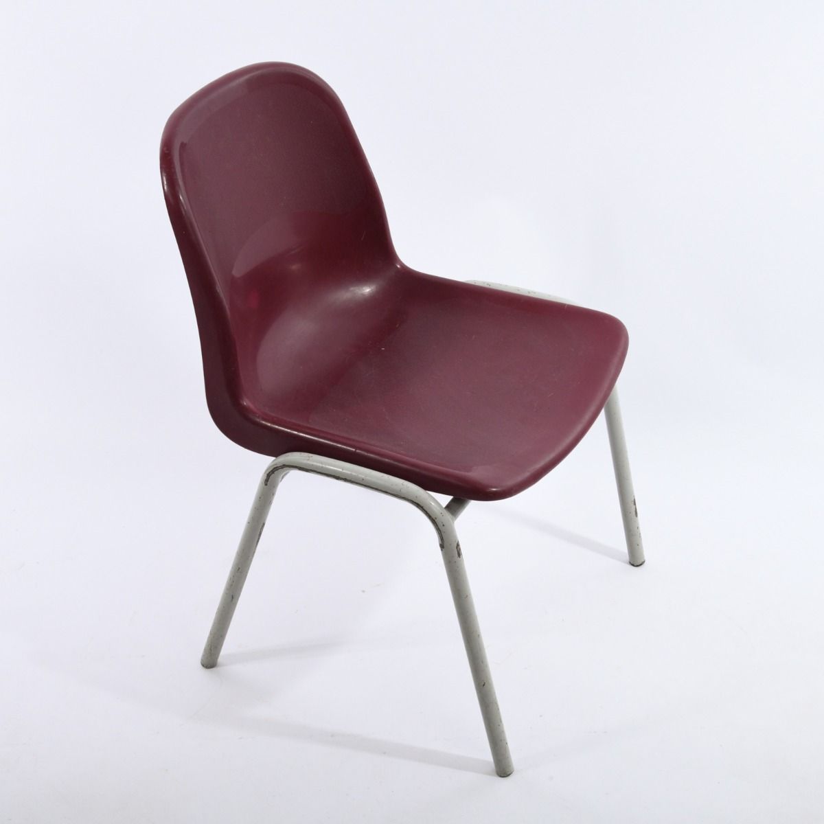 1980s Stackable Maroon Chairs