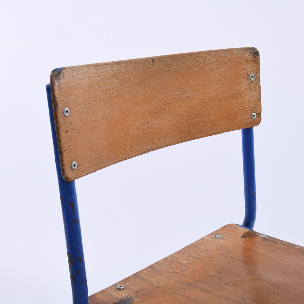 1960s Stackable Wooden Children's School Chairs