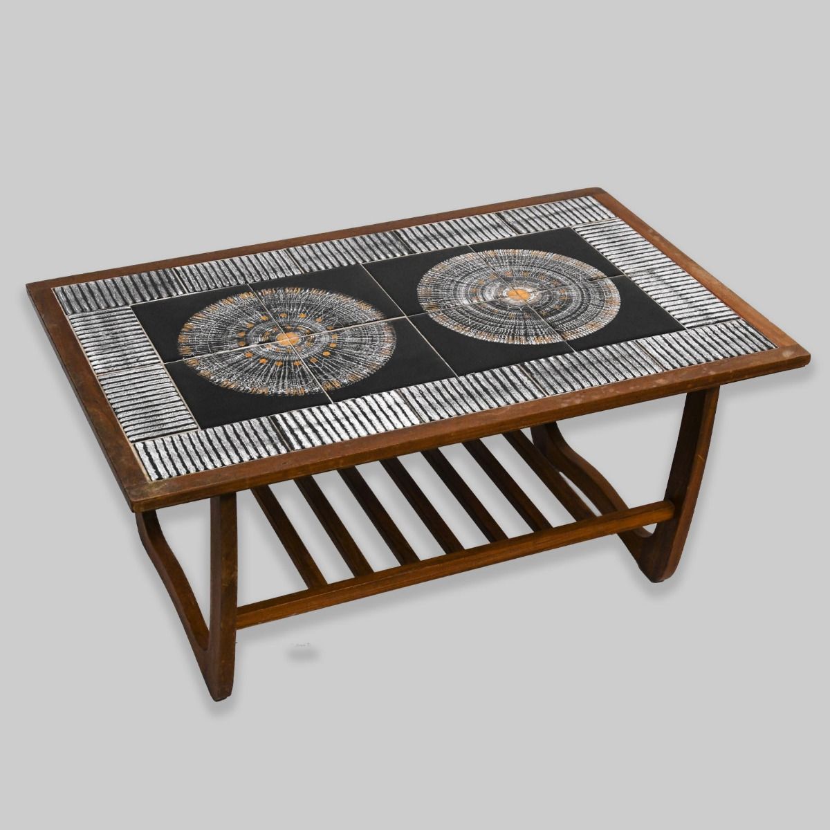 Vintage Tile Topped Coffee Table