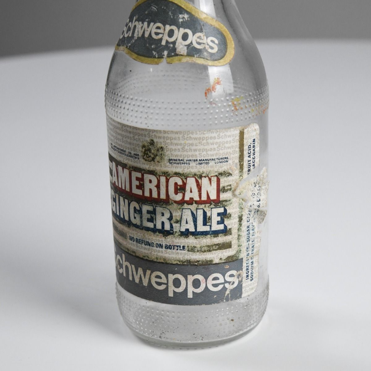 Vintage Schweppes American Ginger Ale Bottle 