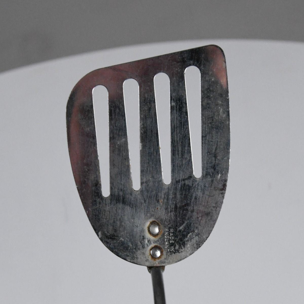 Vintage 1950s Stainless Steel Slotted Spatula