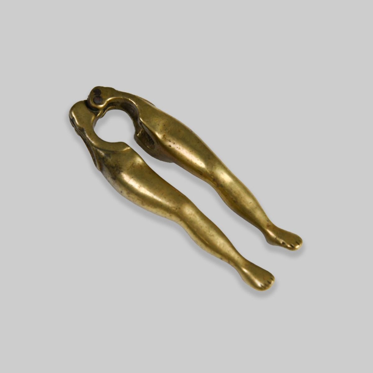 Vintage Brass Women's Legs Nutcracker