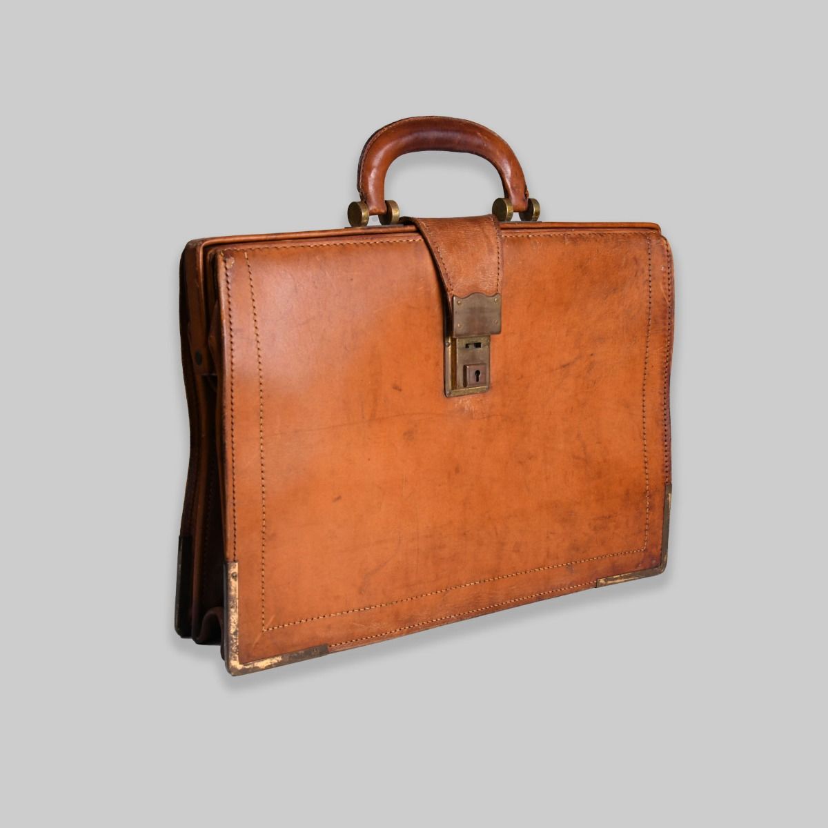 Mid Century Leather Norris 'Kalamazoo' Briefcase