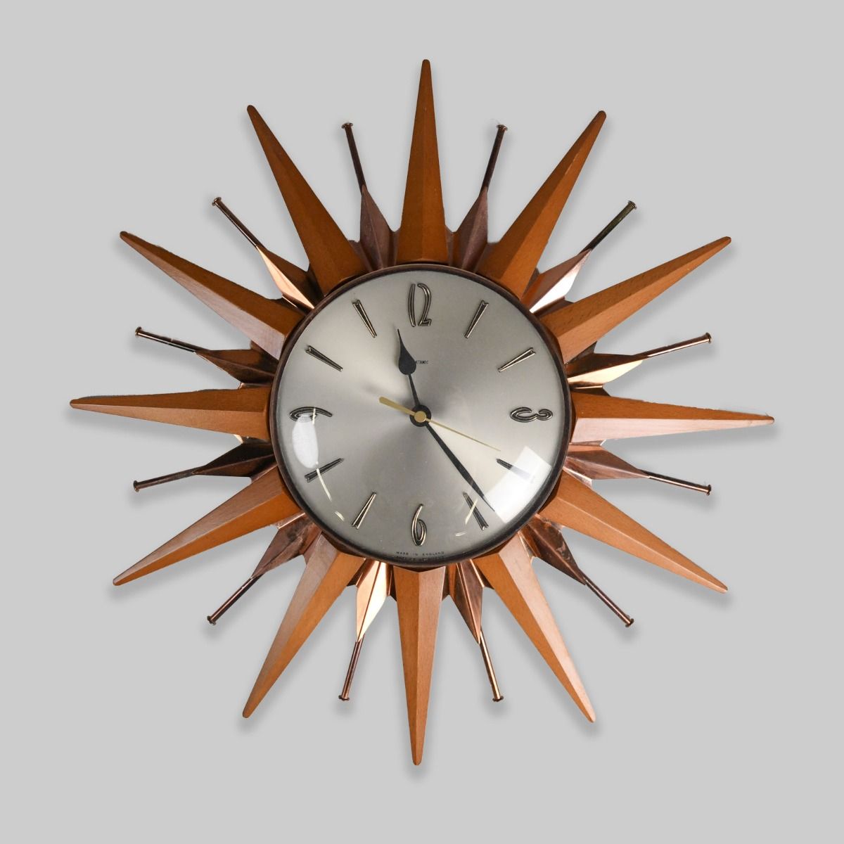 Metamec 1960s Sunburst Clock