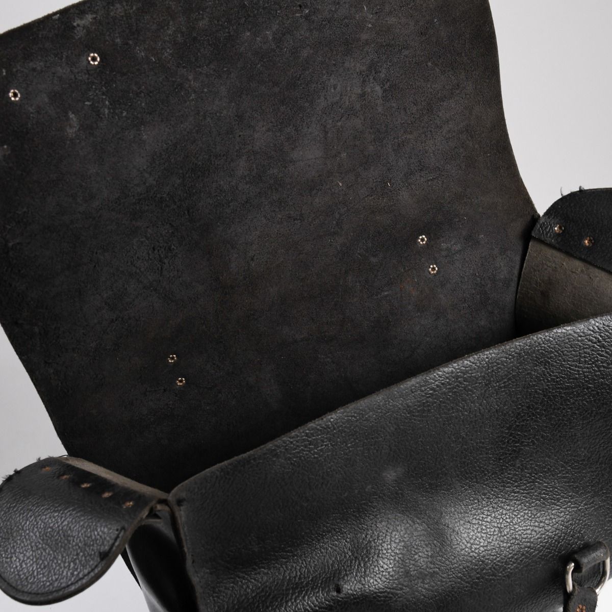 Vintage Black Leather Tool Bag