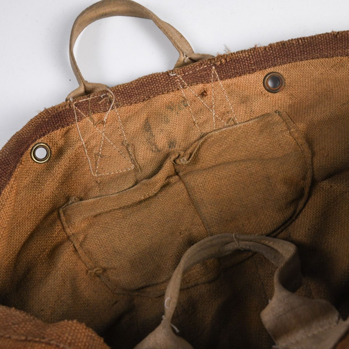 Vintage Mid Century Heavy Canvas Hessian Tool Bag