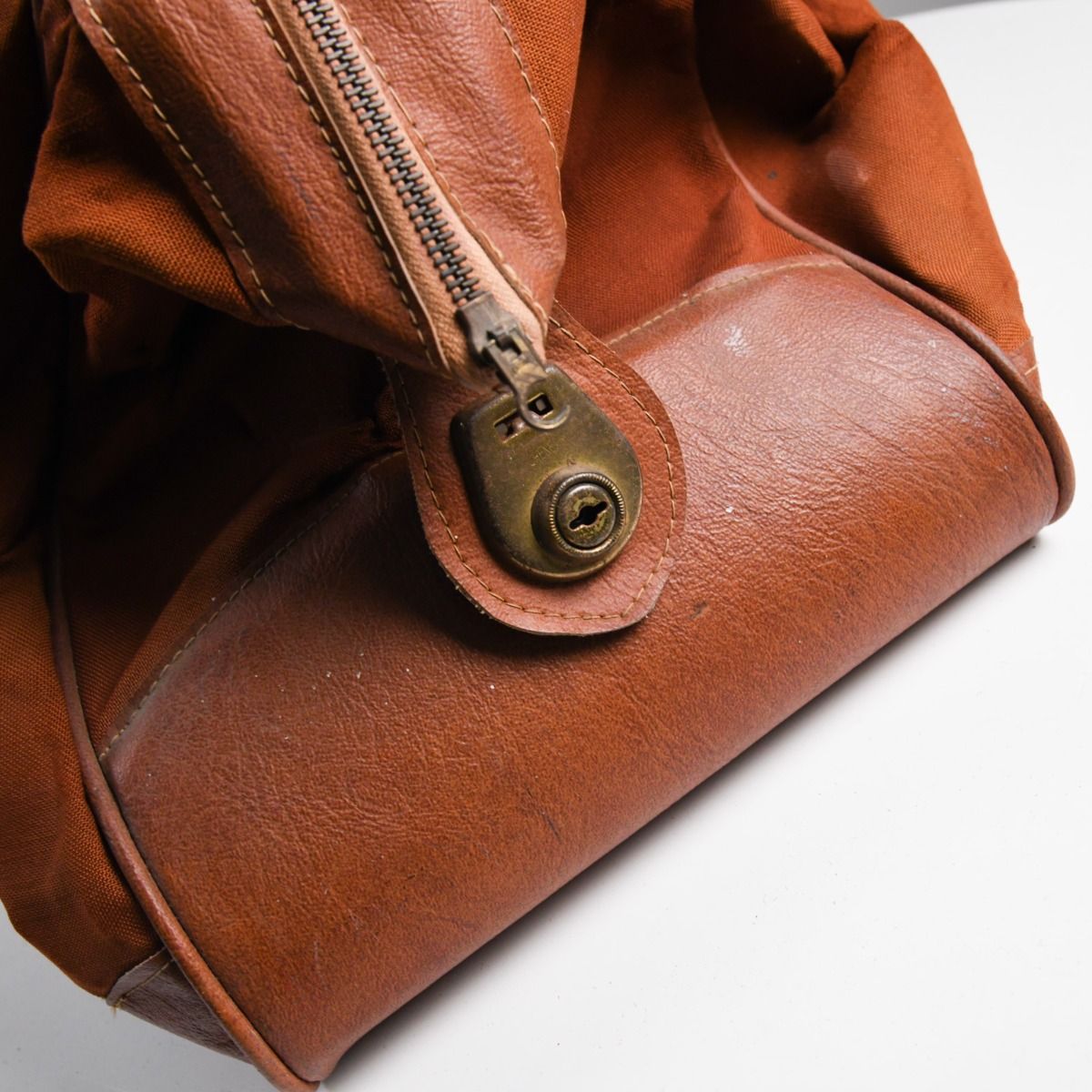 Vintage Brown Duffle Bag