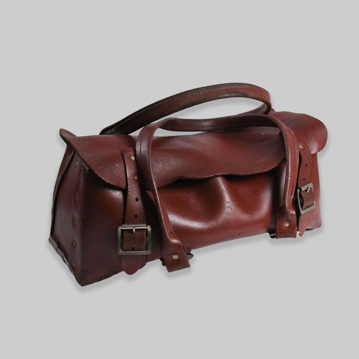 Vintage Brown Leather Tool Bag