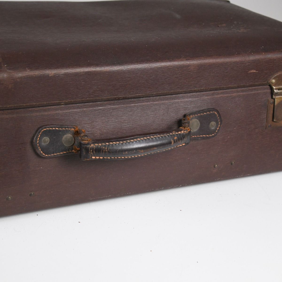 Vintage Mid Century Large Hard Shell Suitcase