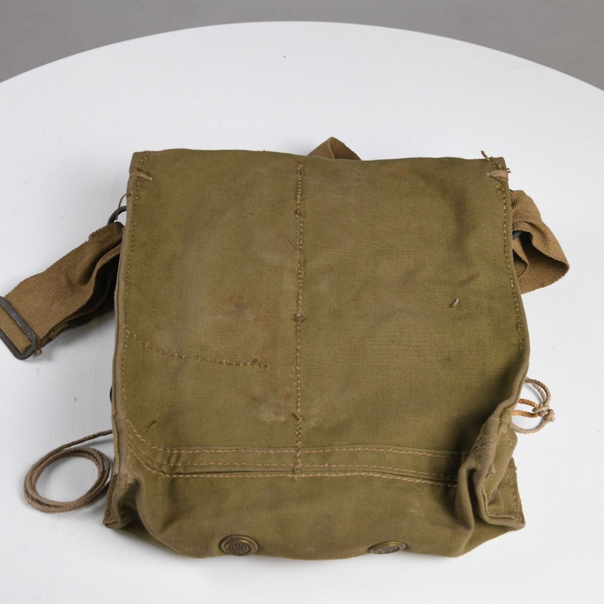 Vintage British Military 1942 Mk.VII Respirator Haversack Bag